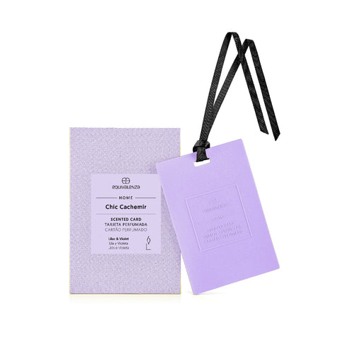 Card profumata Chic Cachemir (lilla e viola)