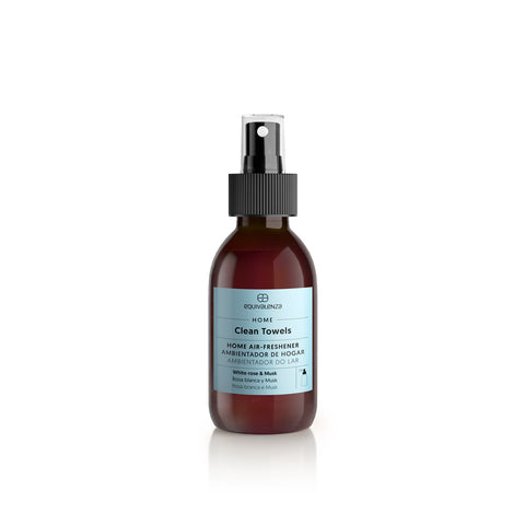 Profumatore per la casa spray Clean Towels (rosa bianca e muschio)