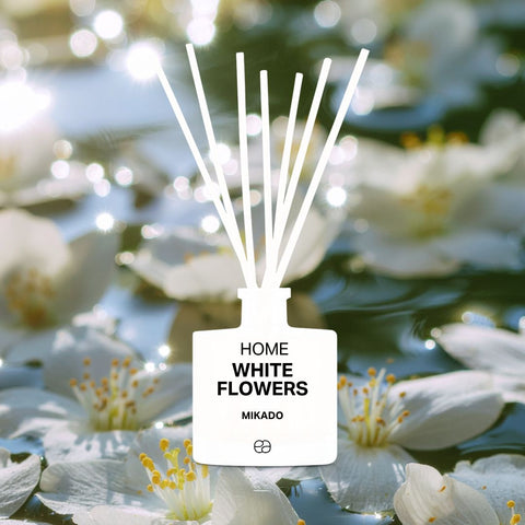 Diffusore Mikado White Flowers (fiori bianchi e fiori d'arancio)