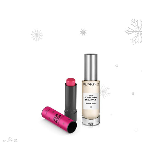 SET SECRET SANTA: Profumo 095 Forbidden Elegance & Balsamo labbra Raspberry