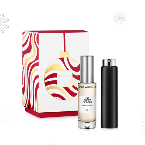 SET SECRET SANTA: Profumo 219 Scent of Gold & Portaprofumo nero