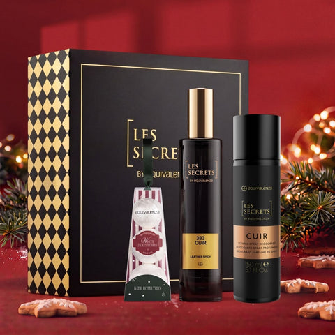 SET REGALO 383 Cuir & Trio Set Bombe da Bagno